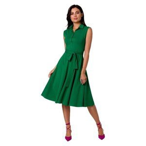 Bewear  Dámské midi šaty Isodamors B261 zelená  Krátké šaty Zelená
