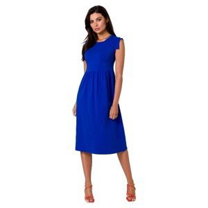 Bewear  Dámské midi šaty Clariwse B262 královsky modrá  Krátké šaty Tmavě modrá