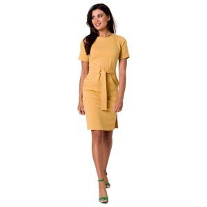 Bewear  Dámské mini šaty Viflor B263 medová  Krátké šaty Žlutá