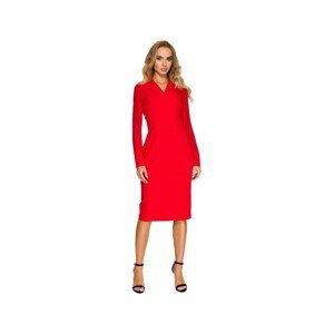 Stylove  Dámské midi šaty Ishigune S136 červená  Krátké šaty Červená