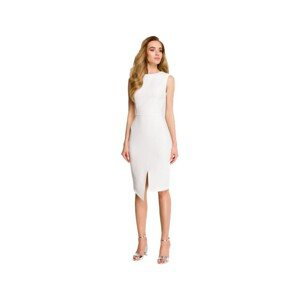 Stylove  Dámské mini šaty Anghangwain S105 ecru  Krátké šaty Bílá