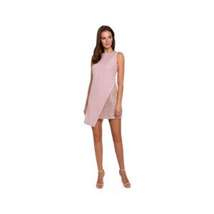 Makover  Dámské mini šaty Sebilinda K014 tmavě růžová  Krátké šaty Růžová