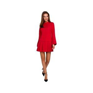 Makover  Dámské mini šaty Sebiloena K021 červená  Krátké šaty Červená
