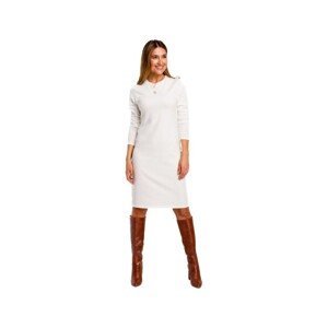 Stylove  Dámské mini šaty Estrilon S178 ecru  Krátké šaty Bílá