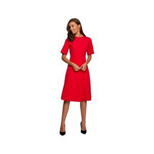 Stylove  Dámské midi šaty Lyonete S240 červená  Krátké šaty Červená