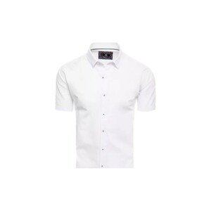 D Street  Pánská košile s krátkým rukávem Sukail bílá  Košile s dlouhymi rukáv Bílá