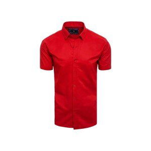 D Street  Pánská košile s krátkým rukávem Ulnik červená  Košile s dlouhymi rukáv