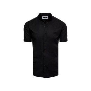 D Street  Pánská košile s krátkým rukávem Raktik černá  Košile s dlouhymi rukáv Černá
