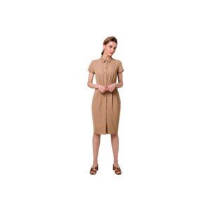 Stylove  Dámské mini šaty Uleki S335 béžová  Krátké šaty Béžová
