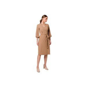 Stylove  Dámské mini šaty Outak S340 béžová  Krátké šaty