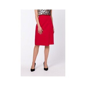 Stylove  Dámská midi sukně Lyoth S343 červená  Krátké sukně Červená