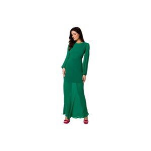Makover  Dámské maxi šaty Annare K166 světle zelená  Krátké šaty Zelená