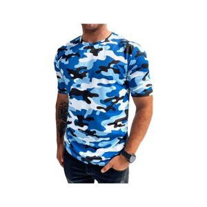 D Street  Pánské tričko s potiskem Enak modrá  Trička s krátkým rukávem Modrá