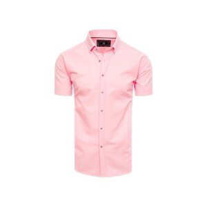 D Street  Pánská košile s krátkým rukávem Borkemi růžová  Košile s dlouhymi rukáv Růžová