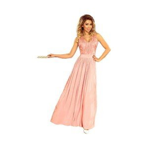 Numoco  Dámské společenské šaty Lea pastelová růžová  Krátké šaty