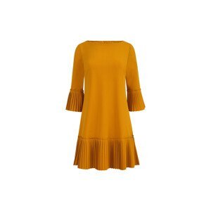 Numoco  Dámské mini šaty Lucy hořčicová  Krátké šaty Žlutá