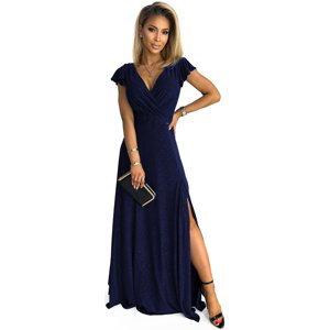 Numoco  Dámské společenské šaty Crystal navy  Krátké šaty Tmavě modrá