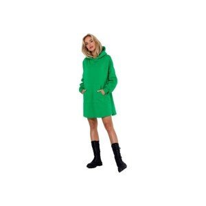 Made Of Emotion  Dámské mikinové šaty Yenga M762 světle zelená  Krátké šaty Zelená