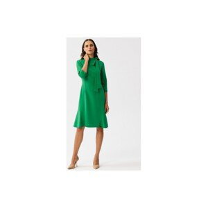 Stylove  Dámské midi šaty Gwalchakin S346 světle zelená  Krátké šaty Zelená