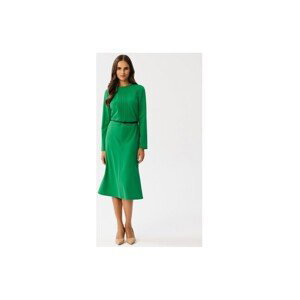 Stylove  Dámské midi šaty Kerigor S347 světle zelená  Krátké šaty Zelená