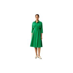 Stylove  Dámské košilové šaty Camedes S351 světle zelená  Krátké šaty Zelená
