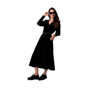 Bewear  Dámské maxi šaty Claudas B267 černá  Krátké šaty Černá