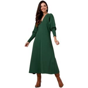 Bewear  Dámské maxi šaty Claudas B267 tmavě zelená  Krátké šaty