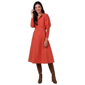 Bewear  Dámské volnočasové šaty Nanel B273 cihlově červená  Krátké šaty Červená