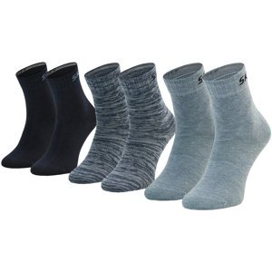 Skechers  3PPK Boys Mech Ventilation Socks  Sportovní ponožky Modrá