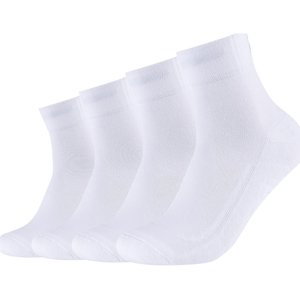 Skechers  2PPK Unisex Basic Cushioned Quarter Socks  Sportovní ponožky Bílá