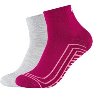 Skechers  2PPK Basic Cushioned Quarter Socks  Sportovní ponožky Šedá