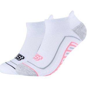 Skechers  2PPK Basic Cushioned Sneaker Socks  Sportovní ponožky Bílá