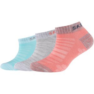 Skechers  3PPK Girls Mesh Ventilation Socks  Sportovní ponožky