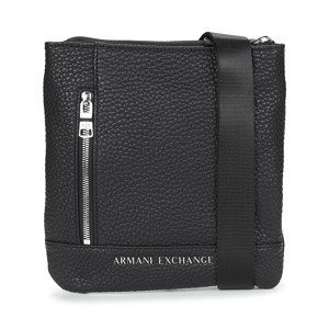 Armani Exchange  FLAT CROSSBODY  Malé kabelky Černá