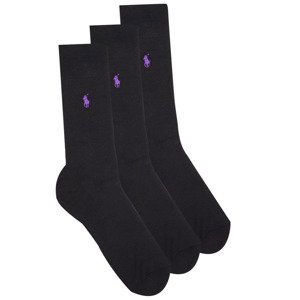 Polo Ralph Lauren  ASX91-MERCERIZED-SOCKS-3 PACK  Ponožky Černá