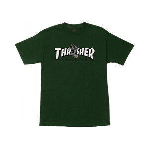 Santa Cruz  T-shirt thrasher screaming logo ss  Trička & Pola Zelená