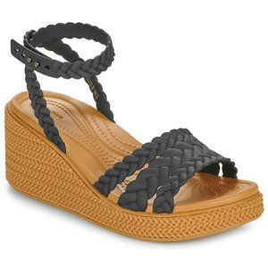 Crocs  Brooklyn Woven Ankle Strap Wdg  Sandály Černá