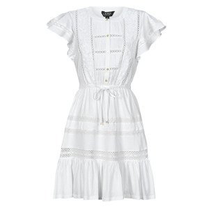 Lauren Ralph Lauren  TANVEITTE-SHORT SLEEVE-DAY DRESS  Krátké šaty Bílá