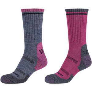 Skechers  2PPK Women Trail Wool Socks  Sportovní ponožky Růžová