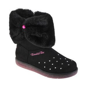 Skechers  Glitzy Glam - Cozy Cuddlers  Kotníkové boty Dětské Černá