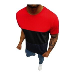 Ozonee  Pánské tričko Wheat červená  Trička s krátkým rukávem Červená