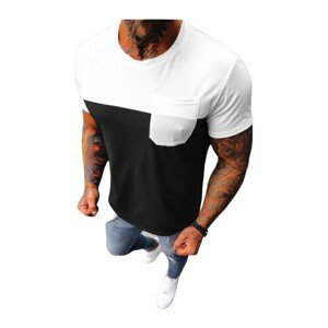 Ozonee  Pánské tričko Nivalis bílá-černá  Trička s krátkým rukávem