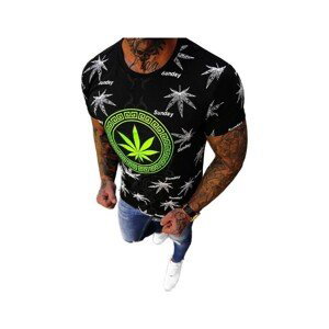 Ozonee  Pánské tričko Gees černá  Trička s krátkým rukávem Černá