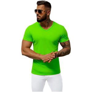 Ozonee  Pánské tričko s krátkým rukávem Kalinka zelená  Trička s krátkým rukávem