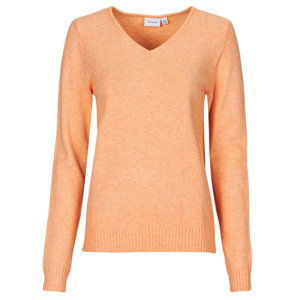 Vila  VIRIL V NECK  Svetry Oranžová