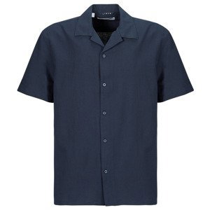Selected  SLHRELAXNEW  Košile s krátkými rukávy Tmavě modrá