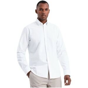 Ombre  Pánská košile s dlouhým rukávem Cottonflight  Košile s dlouhymi rukáv Bílá