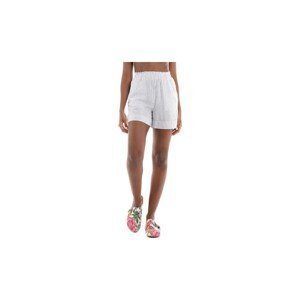 Only  Shorts Linette Linen - White/Night Sky  Kraťasy & Bermudy Bílá