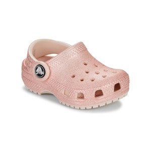 Crocs  Classic Glitter Clog T  Pantofle Dětské Růžová
