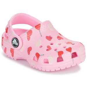 Crocs  Classic VDay Clog T  Pantofle Dětské Růžová